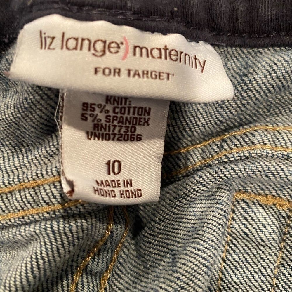 Liz Lange’ Maternity Jeans Sz 10 For Target - Picture 3 of 7